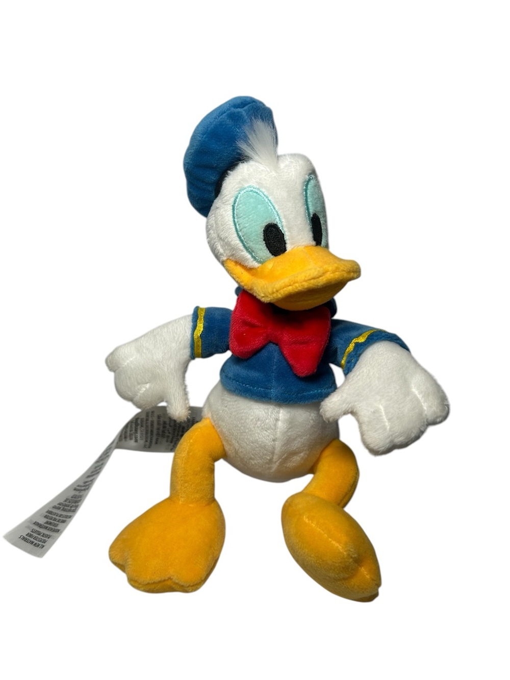 Disney Store 8" Donald Duck Soft Mini Bean Bag plush Toy Gift